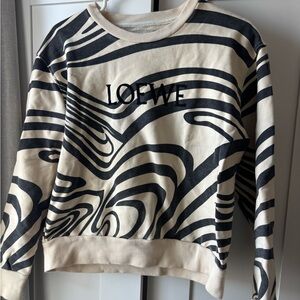 Loewe Zebra Patterned Top with Smiley Patch
